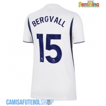 Camisa de time de futebol Tottenham Hotspur Lucas Bergvall #15 Replicas 1º Equipamento Feminina 2026-27 Manga Curta